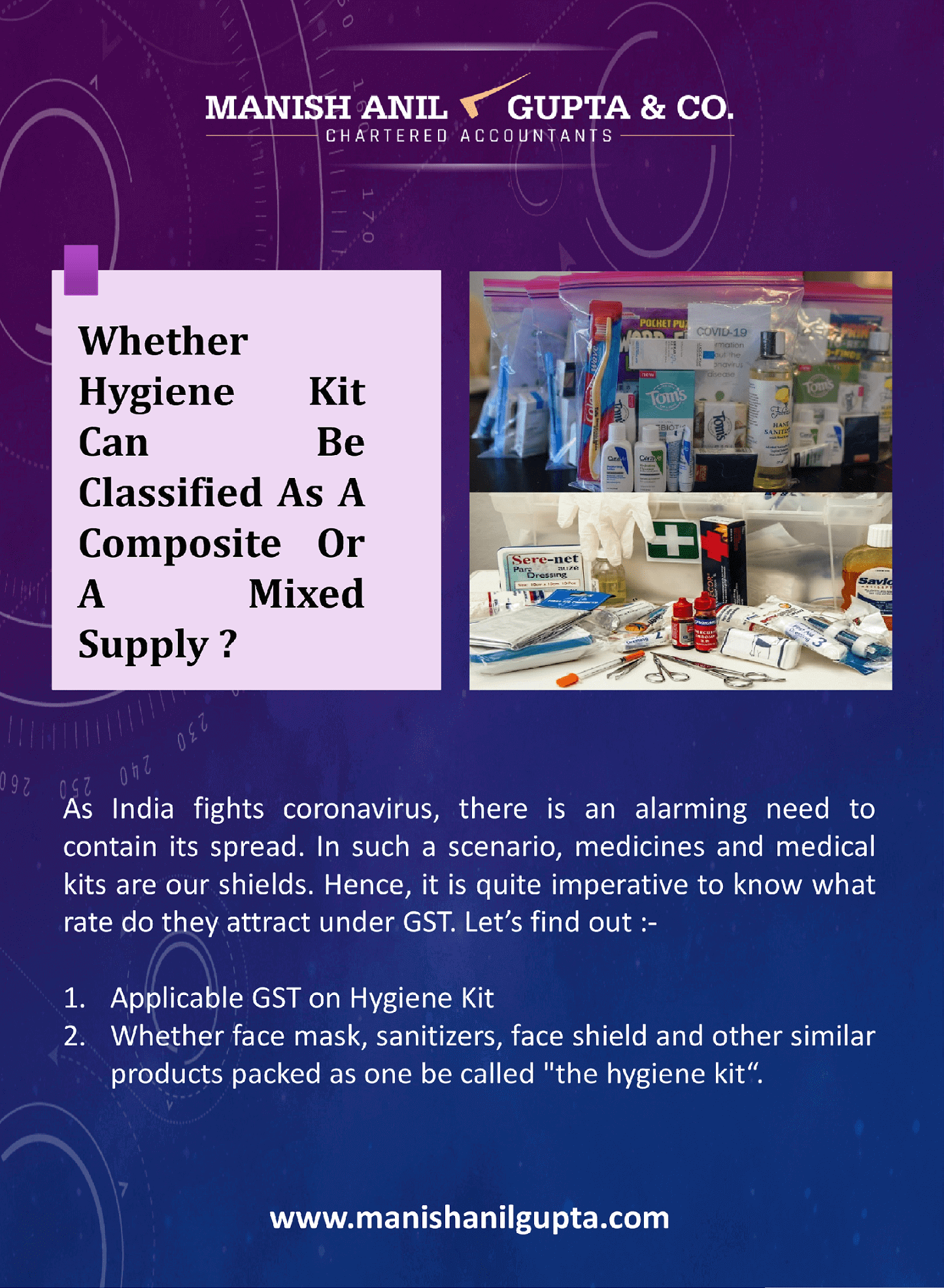 Whether Hygiene Kit Can Be Classified as A Composite or A Mixed Supply?